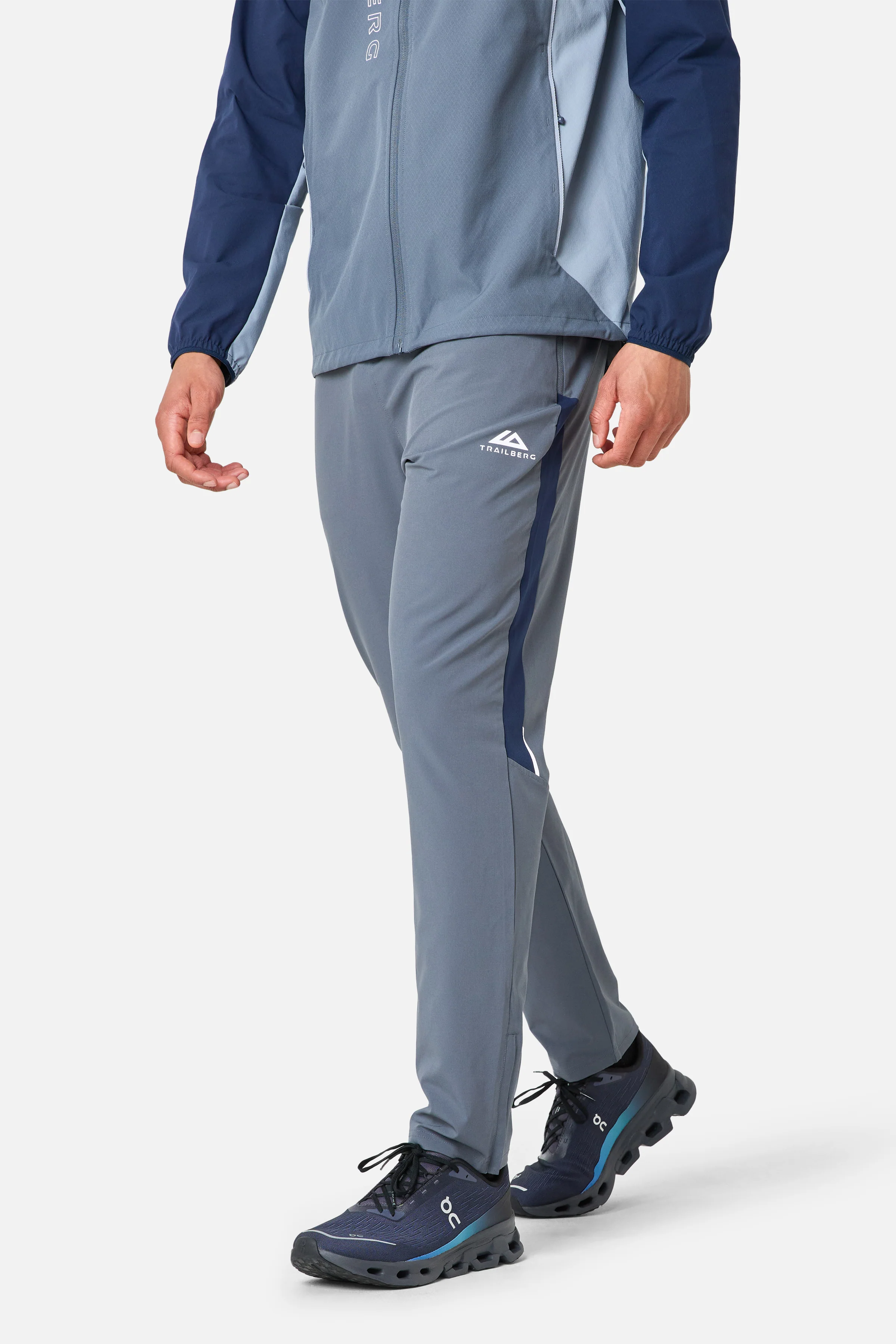 AW25 Triathlon Tracksuit - Storm Grey/Navy Blue - Image 3