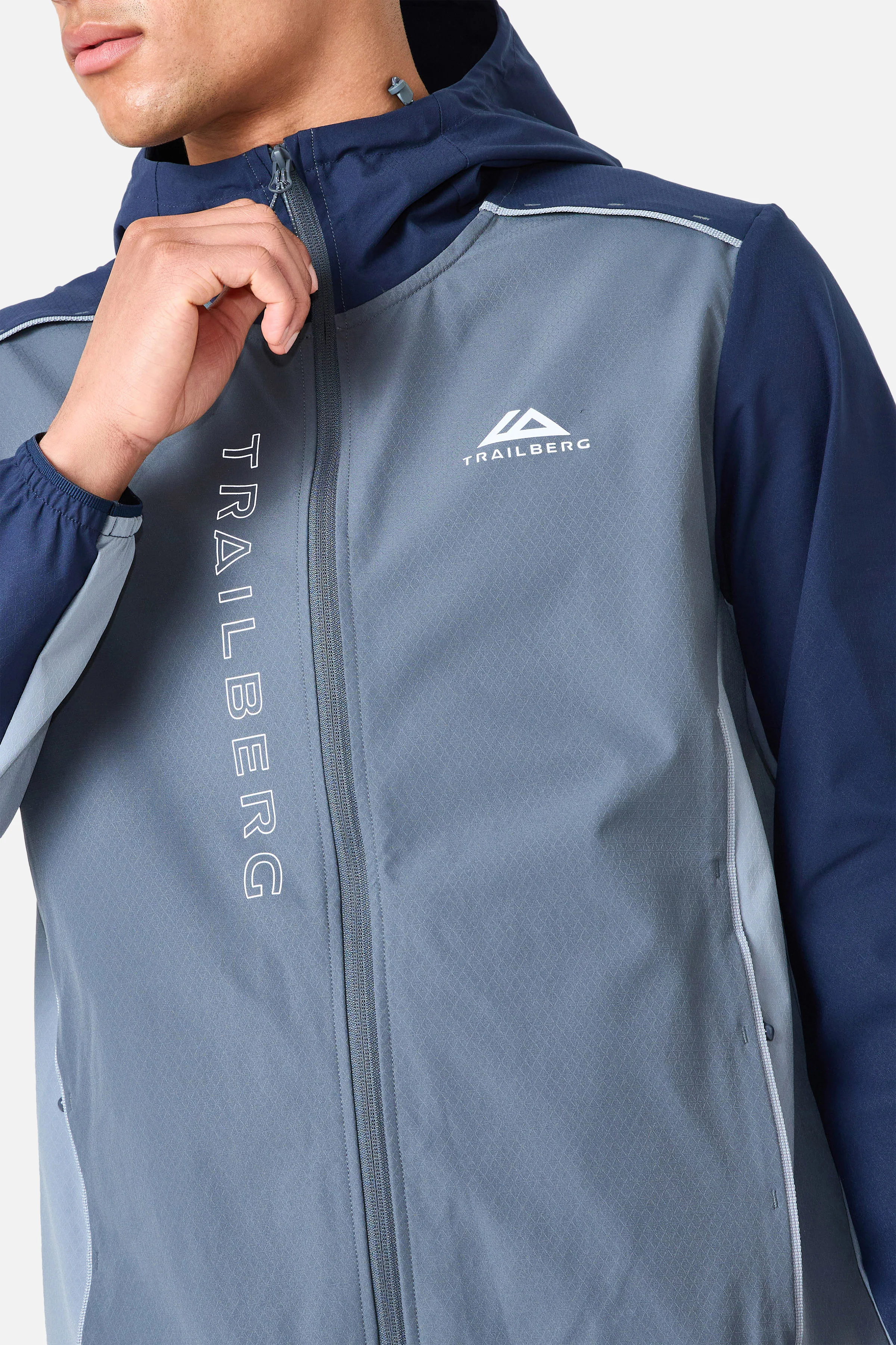 AW25 Triathlon Tracksuit - Storm Grey/Navy Blue - Image 8
