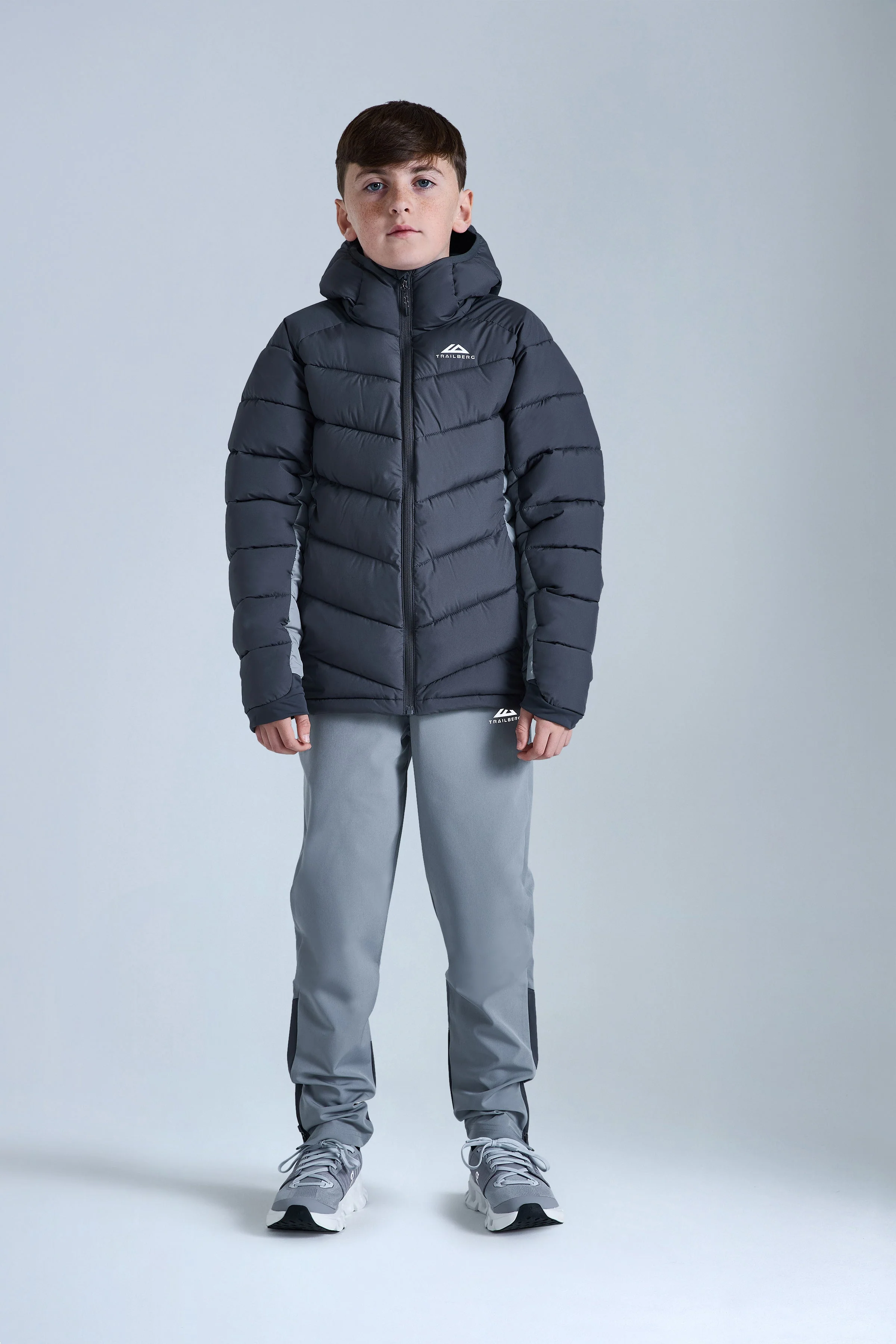 Boys Climate Insulated Jacket - Iron Grey/Moon Grey - Image 4