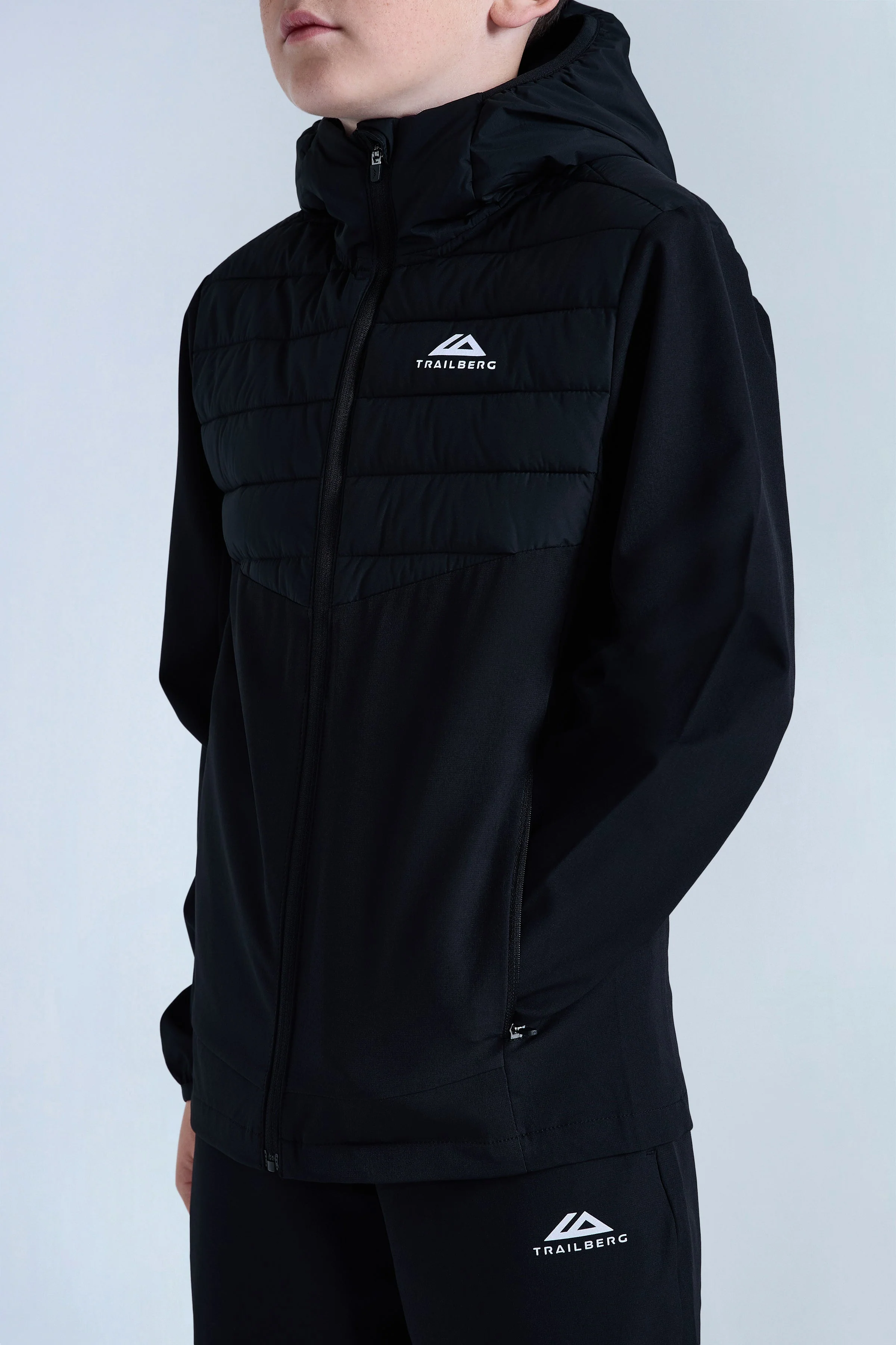 Boys Dune Hybrid Jacket - Black - Image 3