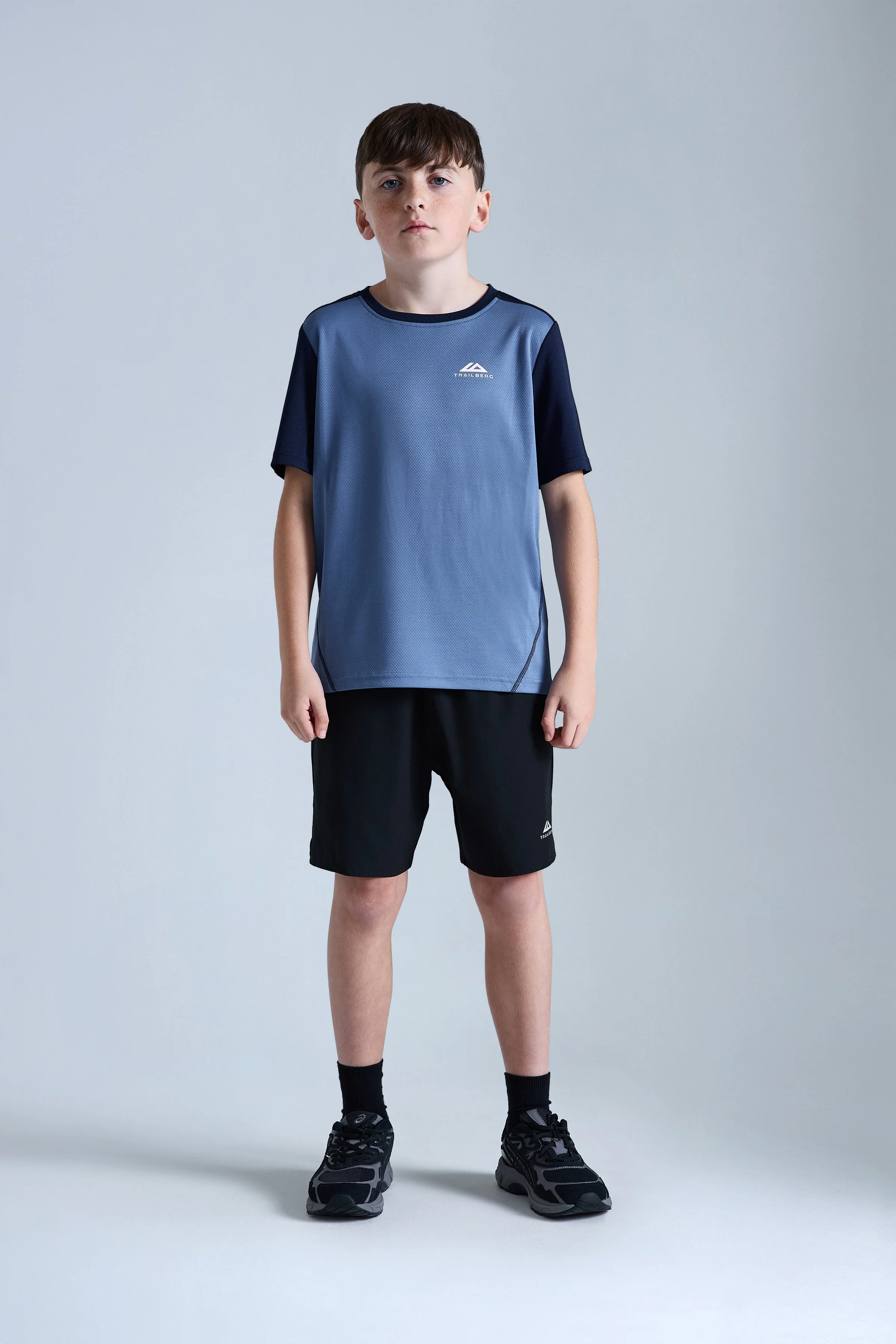 Boys Essentials Tee - Blue Essence/Navy Blue - Image 3