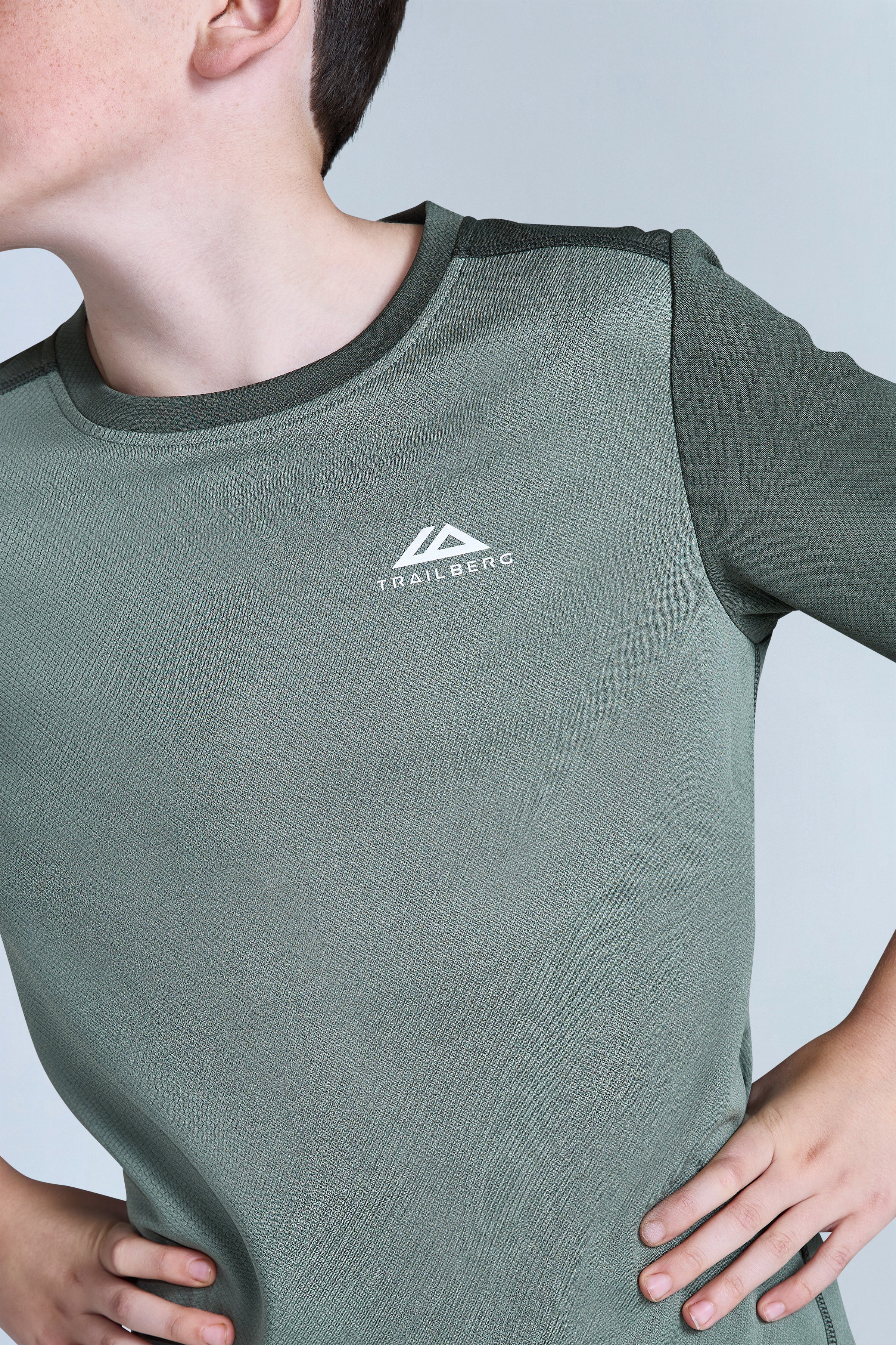 Boys Essentials Tee - Tidal Green/Dark Fern - Image 3