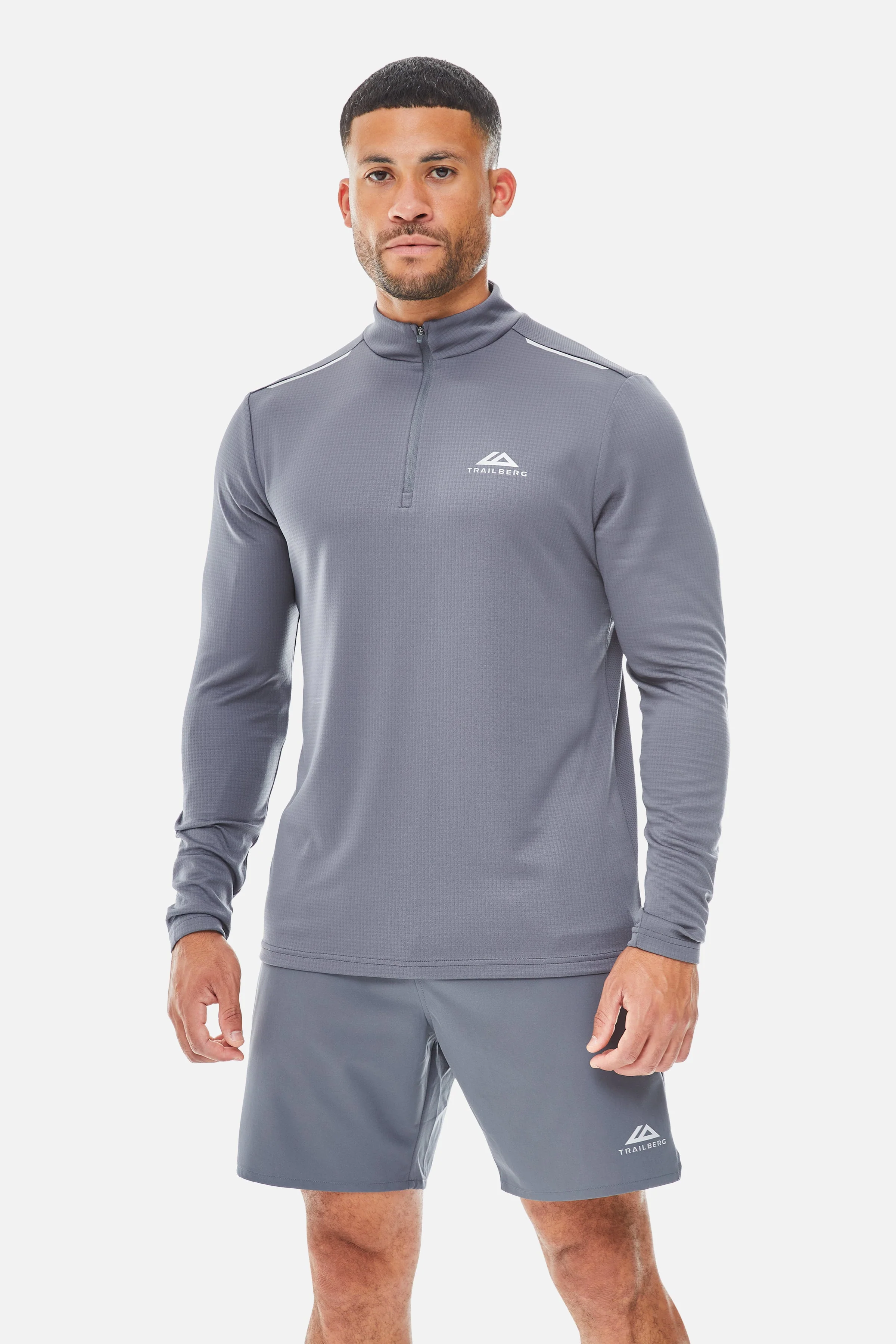 Focus Essentials 2.0 1/4 Zip Twinset - Storm Grey - Image 3