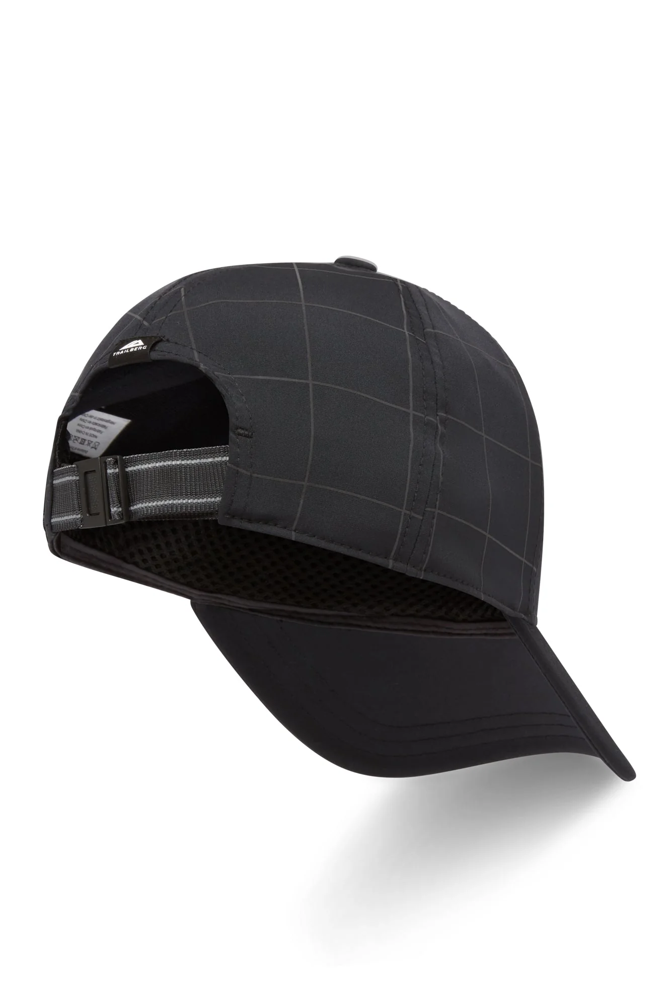 Reflective Grid 6 Panel Cap - Black - Image 4
