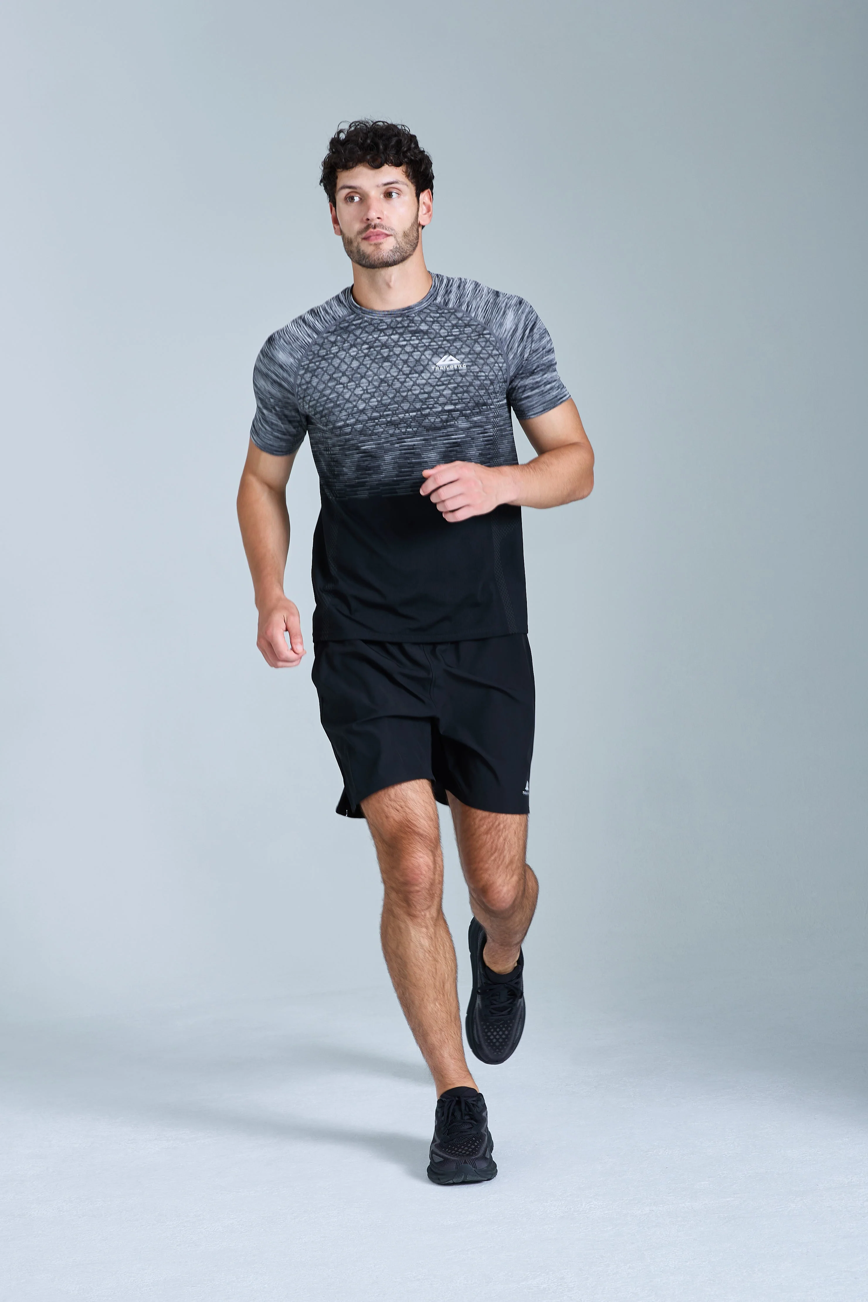 Stride Seamless Tee  - Moon Grey/Urban Smoke/Black/White - Image 4